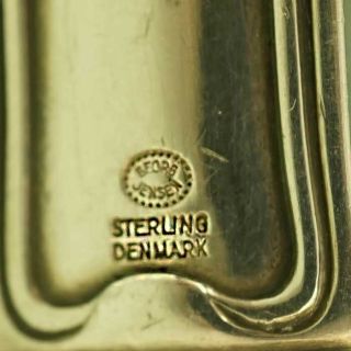 Vintage Georg Jensen Old Danish Pattern Sterling Silver Cake Knife - Wedding ? 3