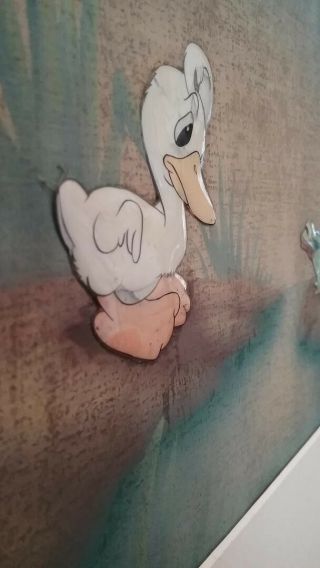 1939 Rare Ugly Duckling cell painting,  of Walt Disney Studios 7