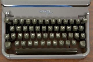 Hermes 2000 Vintage Typewriter Platen Restored Near 3