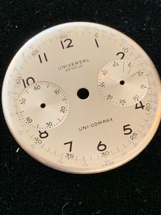 Vintage Mens Universal Geneve Uni - Compax Chronograph Dial