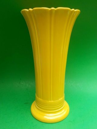 Vintage Fiesta Large 12 " Yellow Vase