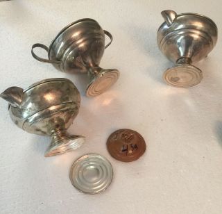 STERLING SILVER SCRAP OR USE - 310 Grams Spoons,  creamer /sugar small cup 2