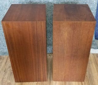 Rare Vtg EMI 319 8ohm Bookshelf Main Speakers Made In England 3