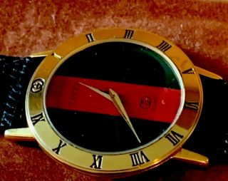 Gucci 3001m Sherry Green/red/green Dial Men’s Watch