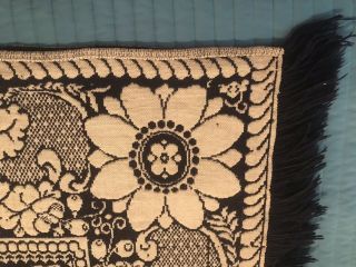 1842 Hand Woven Wool Linen Overshot weave Reversible Coverlet Blanket.  2 More. 8