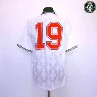 Gascoigne 19 England Vintage Umbro Home Football Shirt Italia 90 1990 (l) Gazza