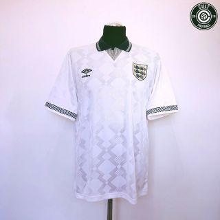 GASCOIGNE 19 England Vintage Umbro Home Football Shirt Italia 90 1990 (L) Gazza 2