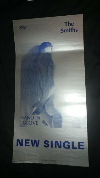 The Smiths Hand In Glove Rough Trade Promo Poster.  & Very Rare