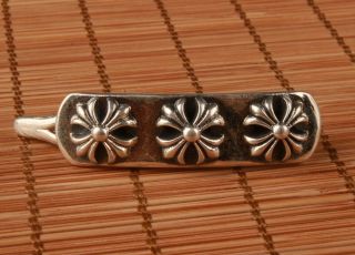 Unique China 925 Silver Hand Carving Christian Cross Hairpin Lady Gift