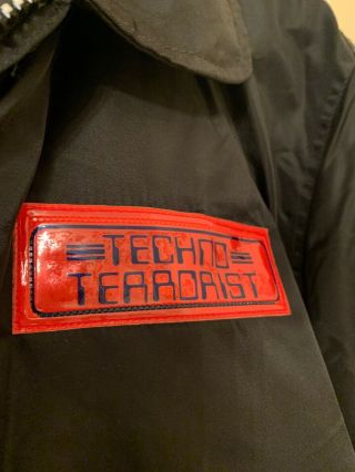 Techno Terrorist Bomber Ma2 Jacket Retro Vintage Rave Techno Rare Size L 2