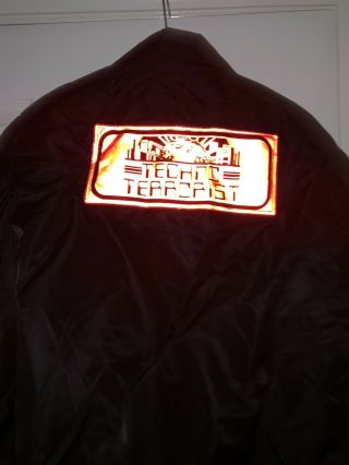 Techno Terrorist Bomber Ma2 Jacket Retro Vintage Rave Techno Rare Size L 6