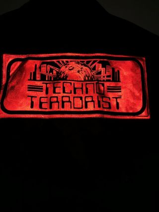 Techno Terrorist Bomber Ma2 Jacket Retro Vintage Rave Techno Rare Size L 7