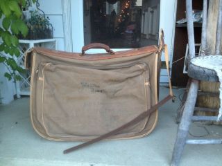 Vintage Us Army Garment Bag Military Suitcase Luggage S - 4408