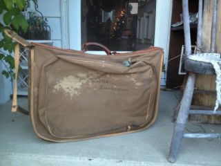 Vintage US Army Garment Bag Military Suitcase Luggage S - 4408 2
