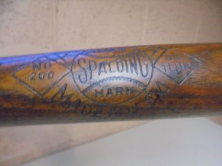 Vintage Baseball Bat,  Vintage 1920 ' s Spalding Baseball Bat,  Fred Spurgeon,  RARE 6