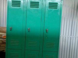 Vintage Metal Steel Industrial lockers School/work Gym 2