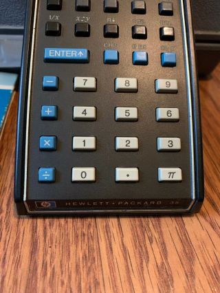 Vintage HP - 35 LED Scientific Calculator W/ Leather Case,  Charger,  Booklet,  & Box 4