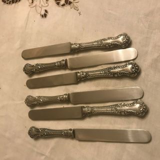 Set Of 6 Gorham Cambridge Sterling Silver 8 7/16” Knives