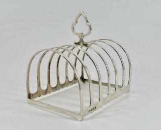 Antique English Solid Silver 6 Slice Toast Rack,  (gorham Manufacturing,  1913)