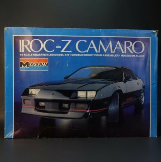 Monogram Iroc - Z28 Camaro 1/8 Scale Plastic Model Kit Almost 24” Long 2610