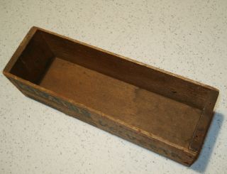 Vintage Wood Kraft Velveeta Cheese Box 2 LB Chicago Illinois Old Antique 3x3x9 3