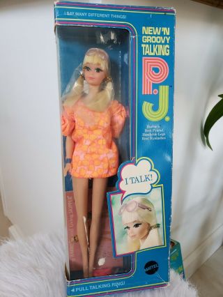 1969 Talking P.  J Barbie Doll Blonde Bendable Legs Rare Vintage 1960 