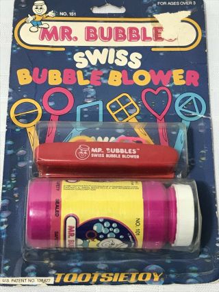 Mr Bubbles Swiss Army Bubble Blower Tootsietoy Vintage 1987