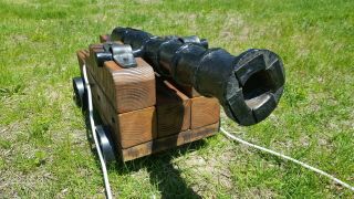 Black Powder Cannon Signal 2 " Bore 23 " Hand Forged.  J.  K.  Forge (naval/pirate)