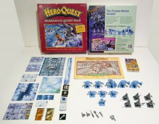 Hero Quest Barbarian Quest Pack 100 Complete - Vintage 1992 Milton Bradley