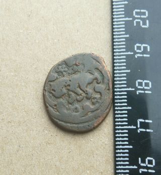 Medieval Bronze Coin ANIMAL Golden Horde Tatar Mongolian Igo VERY RARE 3