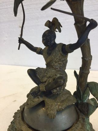 Rare 19th C.  Bronze Figural Hotel Bell