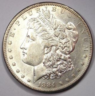 1884 - S Morgan Silver Dollar $1 - - Rare Date This Sharp