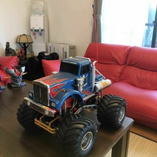 Rc Rare Vintage 4wd 4ws Tamiya Monster Truck Bullhead Painted No Running With