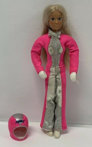 Vintage Derry Daring Doll Action Figure Ideal 1974 W/ Helmet 1970’s 70’s Toy