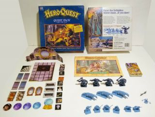 Hero Quest Elf Quest Pack 100 Complete - Vintage 1992 Milton Bradley