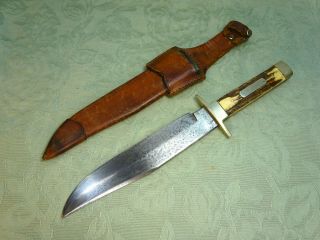 Fine Heavy & Large Antique German Bowie Knife