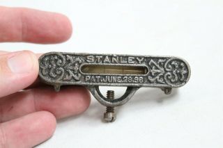 Antique Stanley Cast Iron Bubble Level Patent Jun 