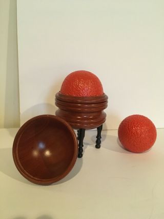 Vintage Professional Magic Trick.  Orange Tarbell Vase by Viking.  Exquisite 5