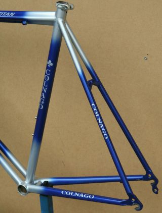 Vintage Italian Colnago Master Titanio Bititan titanium frame frameset 57.  5 cm 10