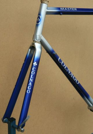 Vintage Italian Colnago Master Titanio Bititan titanium frame frameset 57.  5 cm 5