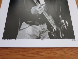 Kurt Cobain Lance Mercer signed 17x22 inch photo,  Nirvana photograph Rare 2