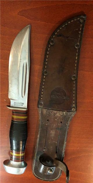 Old Vintage Remington Rh34 Straight Knife