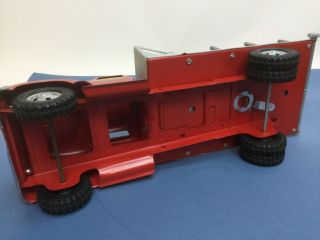 1955 Vintage TONKA Red Ford Toy Lumber Delivery Truck Flatbed Interchangable 6