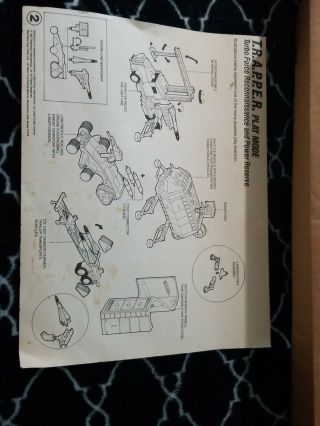 Vintage Matchbox Roadblasters T.  R.  A.  P.  P.  E.  R.  and M.  o.  r.  g.  Instructions 10