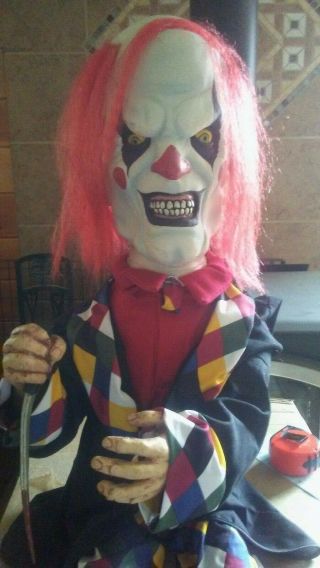 Vintage Stabbo The Clown Lifesize Spirit Halloween Prop