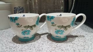 English Inspired Bone China Tea Coffee Cups Portobello By Inspire X2
