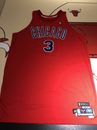 Tyson Chandler Game Worn Chicago Bulls Jersey Stags Rare Photomatched