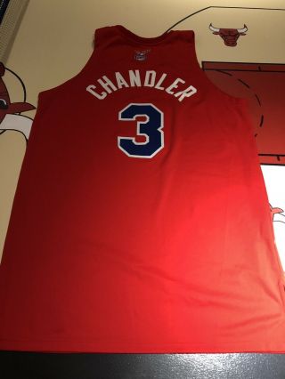 Tyson Chandler Game Worn Chicago Bulls Jersey Stags Rare PHOTOMATCHED 4