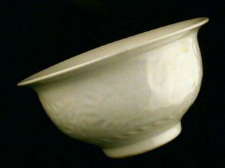 Fine Chinese Song Dy White Glaze Porcelain Dragon/phoenix Bowl Z021