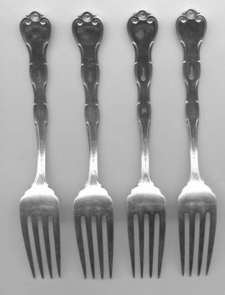 4 Rondo Salad Fork by Gorham Sterling Silver 6 - 5/8 Inch 2